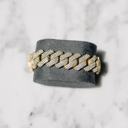 Bracelet Maille Cubaine à Griffes 20mm