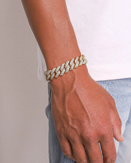 Bracelet Maille Cubaine Miami à Griffes 13MM
