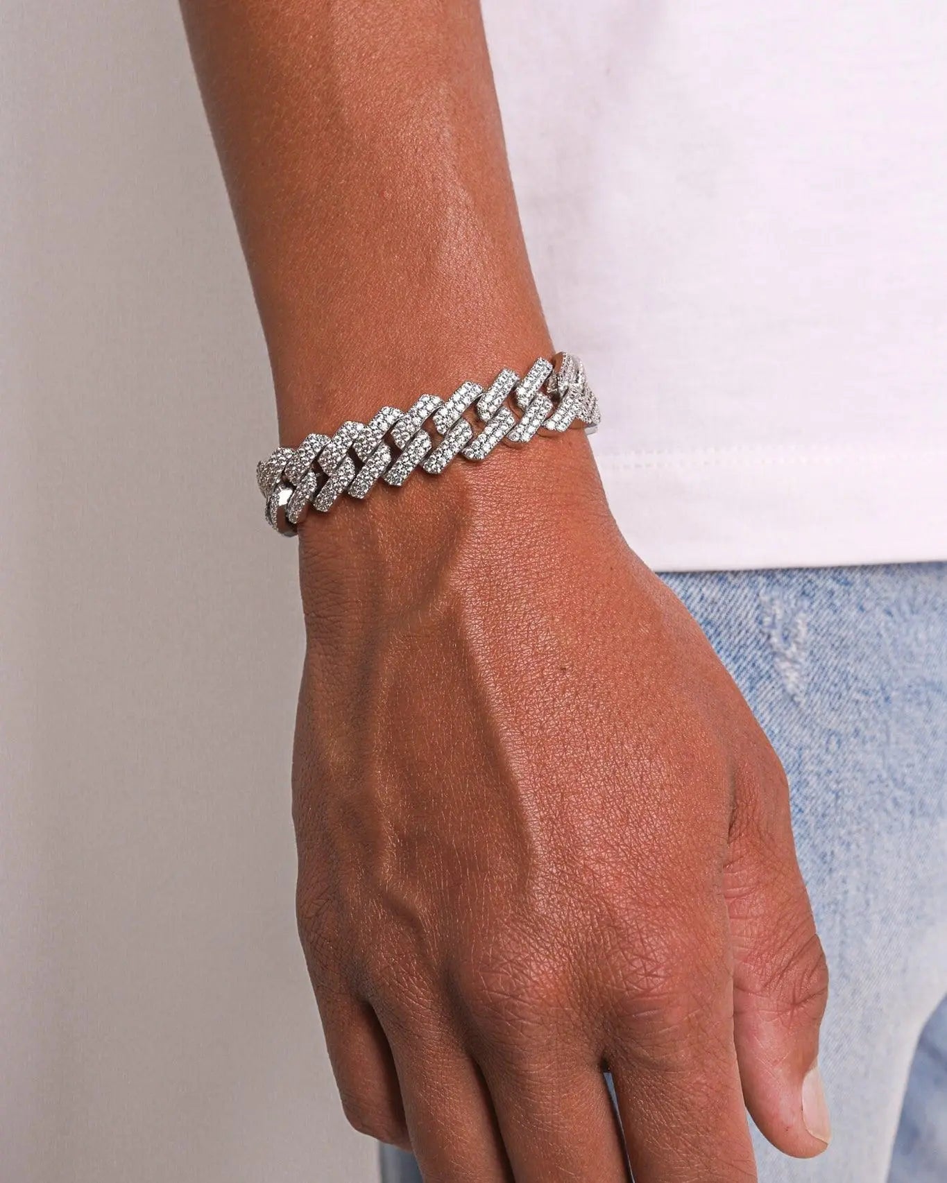 Bracelet Maille Cubaine Miami à Griffes 13MM