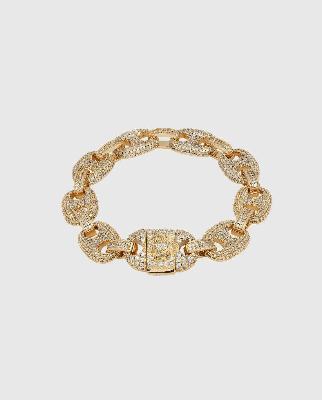 Bracelet Maille Marine Glacé 12mm