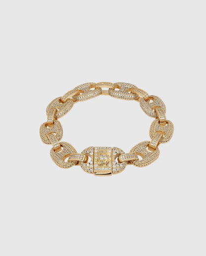 Bracelet Maille Marine Glacé 12mm