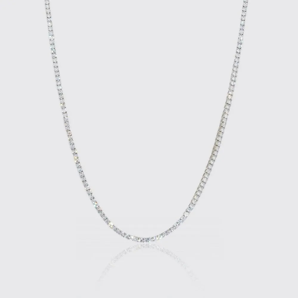 Chaîne Tennis 3mm - Or Blanc