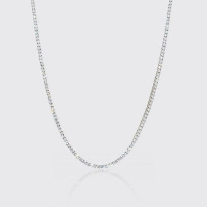 Chaîne Tennis 3mm - Or Blanc