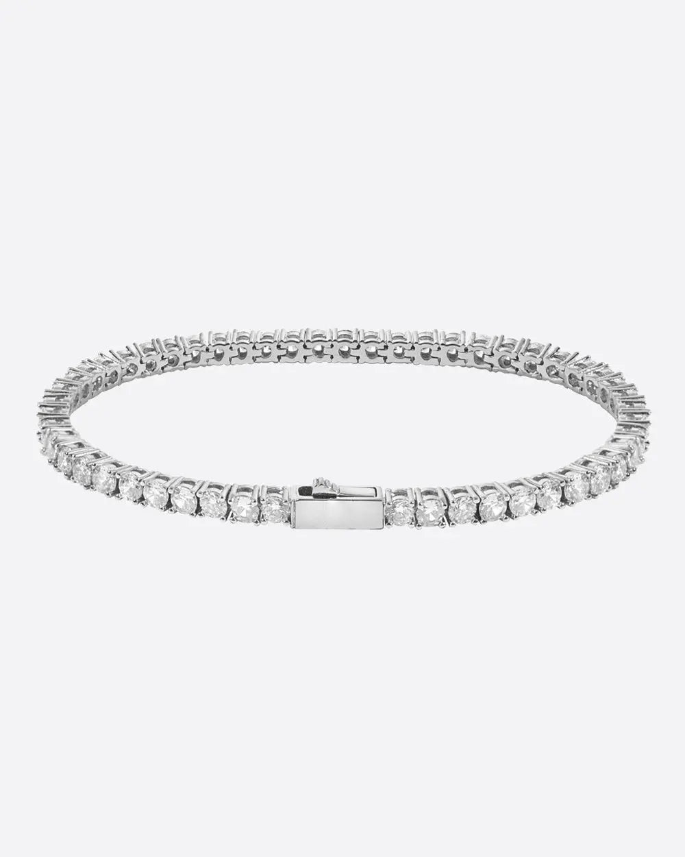 Bracelet Tennis 3MM Or Blanc