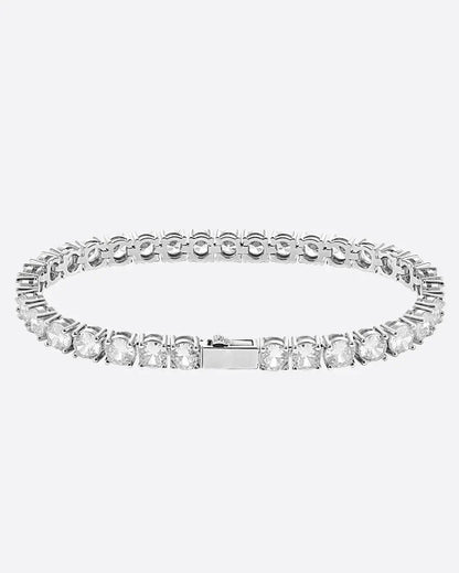 Bracelet Tennis 5MM Or Blanc