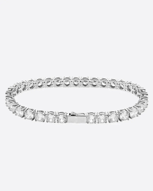 Bracelet Tennis 5MM Or Blanc