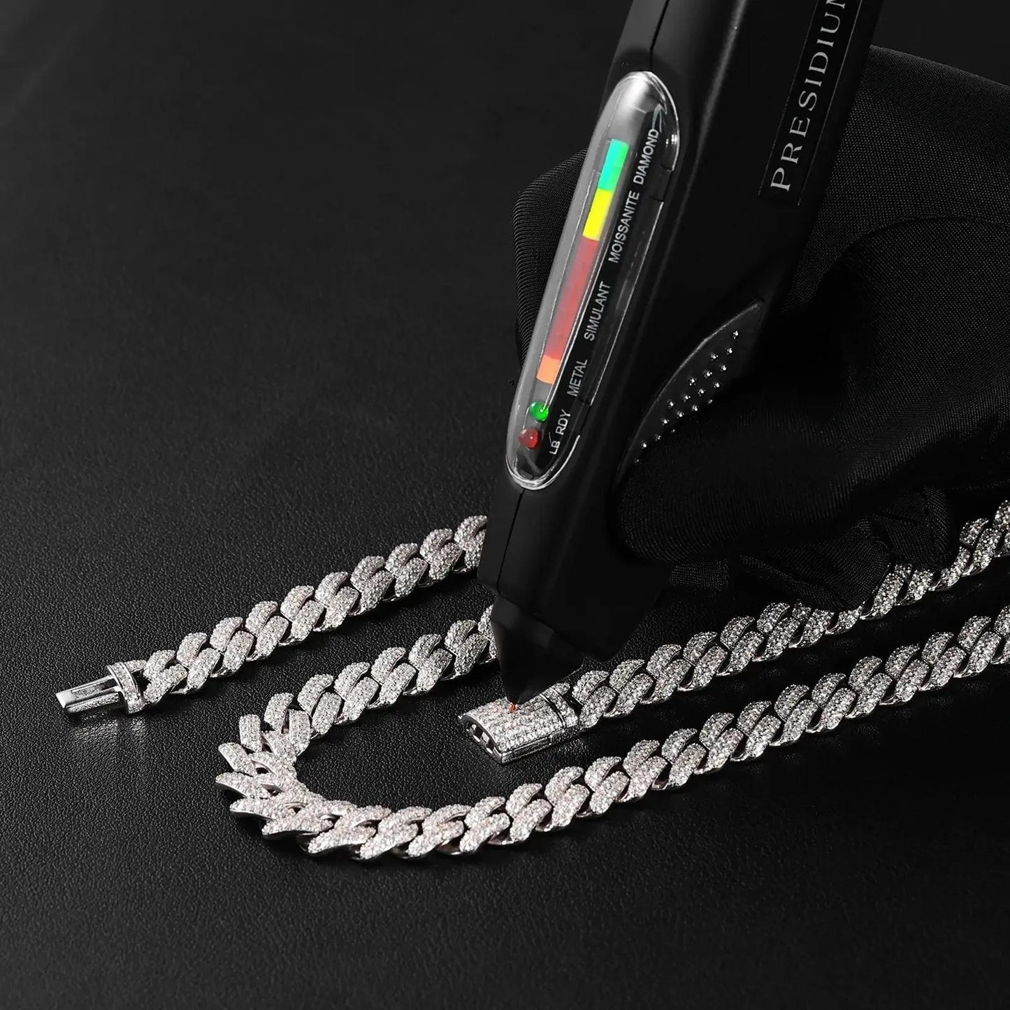 Chaîne Maille Cubaine Glacée 14mm